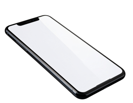 Transparent smartphone concept, future mobile device, PNG.
