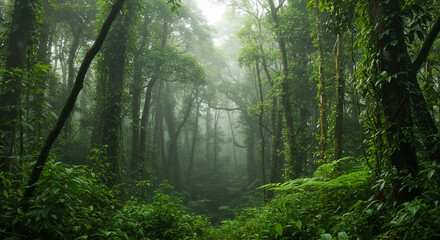 Obraz premium morning in the forest