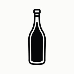 wine bottle vector illustration