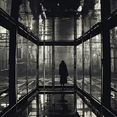 Mirror Dimension in Techno-Gothic Style: Film Photography Exploration