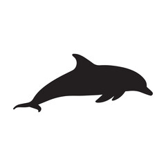 silhouette of a dolphin