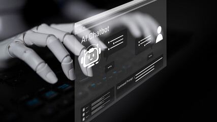 AI Virtual Assistant Artificial Intelligence Chatbot Controlled by Prompt Engineering for...