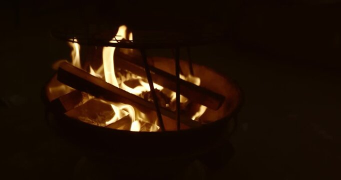 Traditional Fire-Roasted Sweet Potatoes on Open Flame