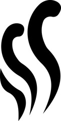 Aromas vaporize icon trendy flat hand drawn line comic doodle. Smells vector, hot aroma air fragrance , stink or cooking steam symbols, smelling or vapor, smoking or odors. cloud or wind silhouette.