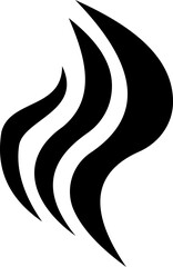 Aromas vaporize icon trendy flat hand drawn line comic doodle. Smells vector, hot aroma air fragrance , stink or cooking steam symbols, smelling or vapor, smoking or odors. cloud or wind silhouette.