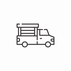 food truck icon sign vector