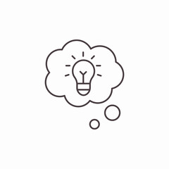 idea lightbulb cloud icon sign vector