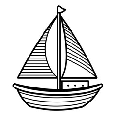 sailing ship vector illustration
