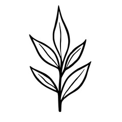 Sleek and Contemporary ECO Family Icon Merging Organic Elements with Bold Line Vector Art on a Stark White Canvas