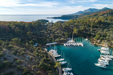 Turkish Yachting Coastline Panorama