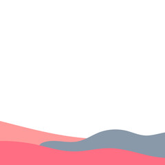 Abstract Footer Flat Color