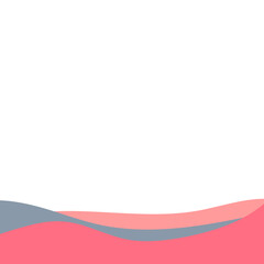 Abstract Footer Flat Color