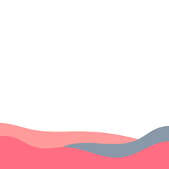 Abstract Footer Flat Color