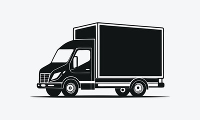 Delivery Truck Icon Set  Vector Line Art for Logistics, Shipping & Transport.
