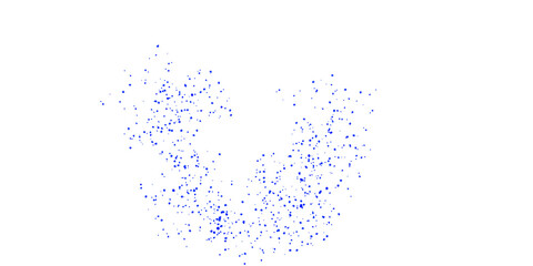 Stunning Blue Abstract Art: A Mesmerizing Visual Experience on transparent background