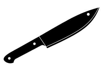 Chef’s Knife Silhouette – Sharp Kitchen Tool Vector