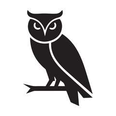 owl sitting on branch