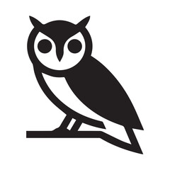 owl on white