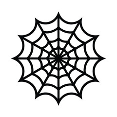 Spiderweb vector silhouette