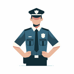 Police Officer Vector Logo Design