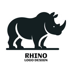 Obraz premium Rhino Vector Logo Design