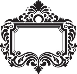 Decorative Thai Art Element, Classic Oriental Motif in Flat Vector Style.