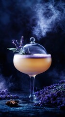 Luxury Zero-Proof Cocktail with Smoky Presentation