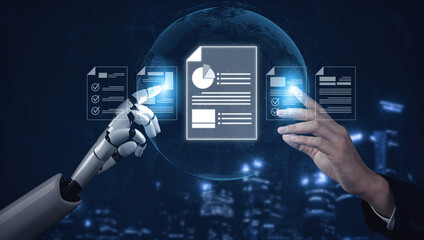 AI artificial intelligence manages documents with virtual assistant filing, secure cloud access, and smart tools for seamless digital collaboration and workflow. Vouch