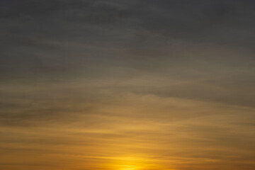 初夏の空　茜色に染まる夕焼け空10