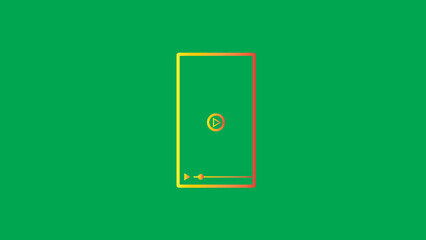 Abstract mobile phone line icon. simple mobile icon simple design vector illustration.