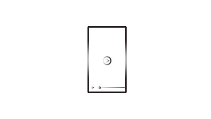 Abstract mobile phone line icon. simple mobile icon vector illustration.