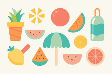 set of vegetables