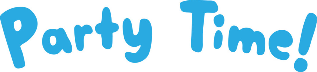 This photo shows playful blue text that reads 