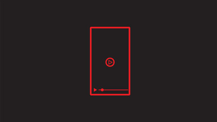 Abstract mobile phone line icon. simple mobile icon simple design vector illustration.