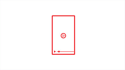 Abstract mobile phone line icon. simple mobile icon vector illustration.