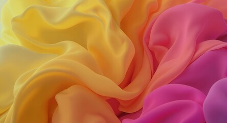 Obraz premium Abstract Colorful Fabric Drape Soft Gradient Texture Background