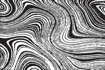 Dynamic Black and White Abstract Wavy Liquid Marble Pattern
