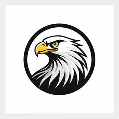 Eagle logo designs simple elegant Vector Image