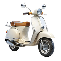 Scooter Isolated on Pure White Background

