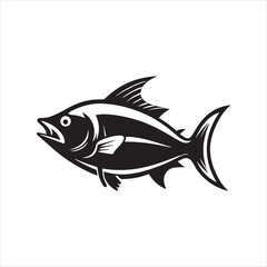 Obraz premium basa fish vector art illustration