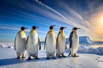 Obraz premium King Penguin Closeup Regal Survey Antarctic