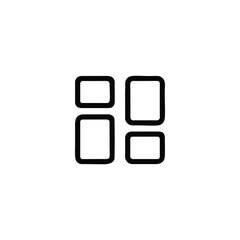 Report columns grid layout icon vector
