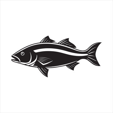 basa fish vector art illustration