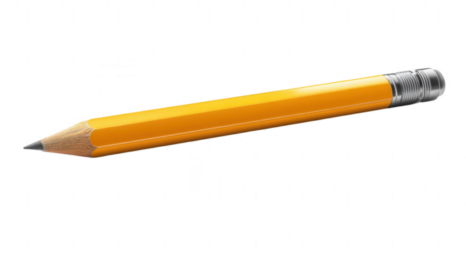 a pencil isolated on a white background, png, transparent