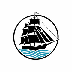 Mountain Camp Adventure in Forest Logo Design Inspiration isolated on white background.