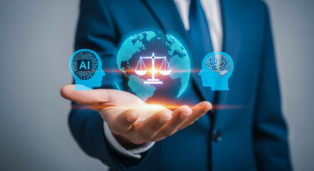 Ai and human intelligence balancing justice on a global scale