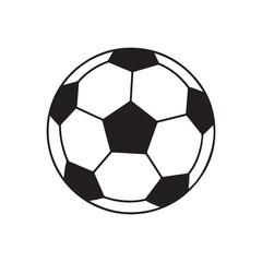 Fototapeta premium A Classic Black and White Soccer Ball Icon a Timeless Symbol of the Beautiful Game for Sports Enthusiasts