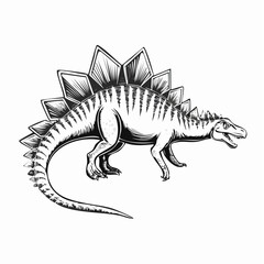 Spinosaurus vector image. Spinosaurus dinosaur on white background Vector Image.