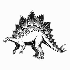 Black and white Pheasant standing on a tree stump vector image isolated on white background.