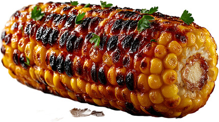 Grilled Corn on the Cob Closeup Food Photography